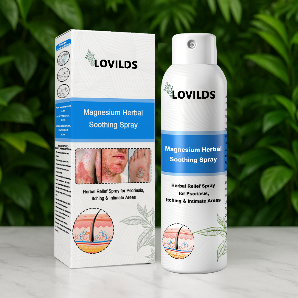 Official Store: LOVILDS™ 👩⚕️ Magnesium herbal spray against psoriasis — FDA approved (Relieves psoriasis and eczema, improves bacterial infections in the genital area, treats rosacea and hidradenitis suppurativa, and acne and warts) 🏅
