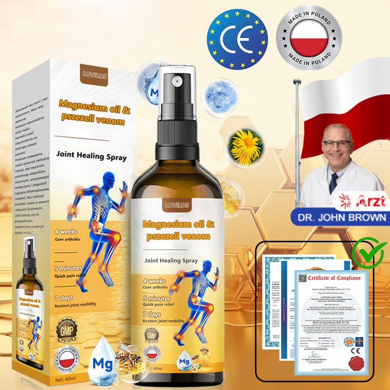 ✅Official Store: LOVILDS™ Magnesium Oil and Honey Spray for Joint Repair👨‍⚕️