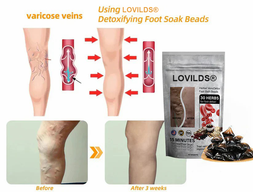 🌿LOVILDS™ Herbal VenoDetox Foot Bath Beads🌲(𝐋𝐀𝐍𝐀 𝐂𝐞𝐫𝐭𝐢𝐟𝐢𝐜𝐚𝐭𝐢𝐨𝐧，𝗟𝘆𝗺𝗽𝗵𝗮𝘁𝗶𝗰 𝗔𝘀𝘀𝗼𝗰𝗶𝗮𝘁𝗶𝗼𝗻 𝗼𝗳 𝗔𝗺𝗲𝗿𝗶𝗰𝗮)
