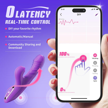 💥Remote control of love 💞 APP control 10 vibrations and 7 swing modes - G Spot Clitoral Vibrators