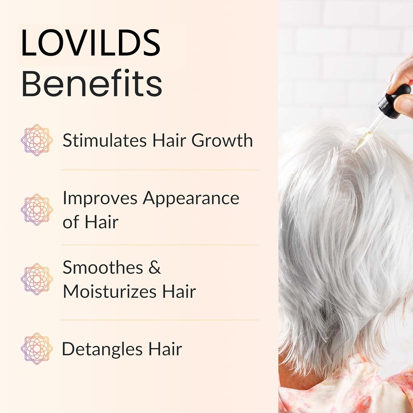 LOVILDS™ Natural Hair Growth Serum - 100% Pure Essential Oils