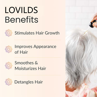 LOVILDS™ Natural Hair Growth Serum - 100% Pure Essential Oils