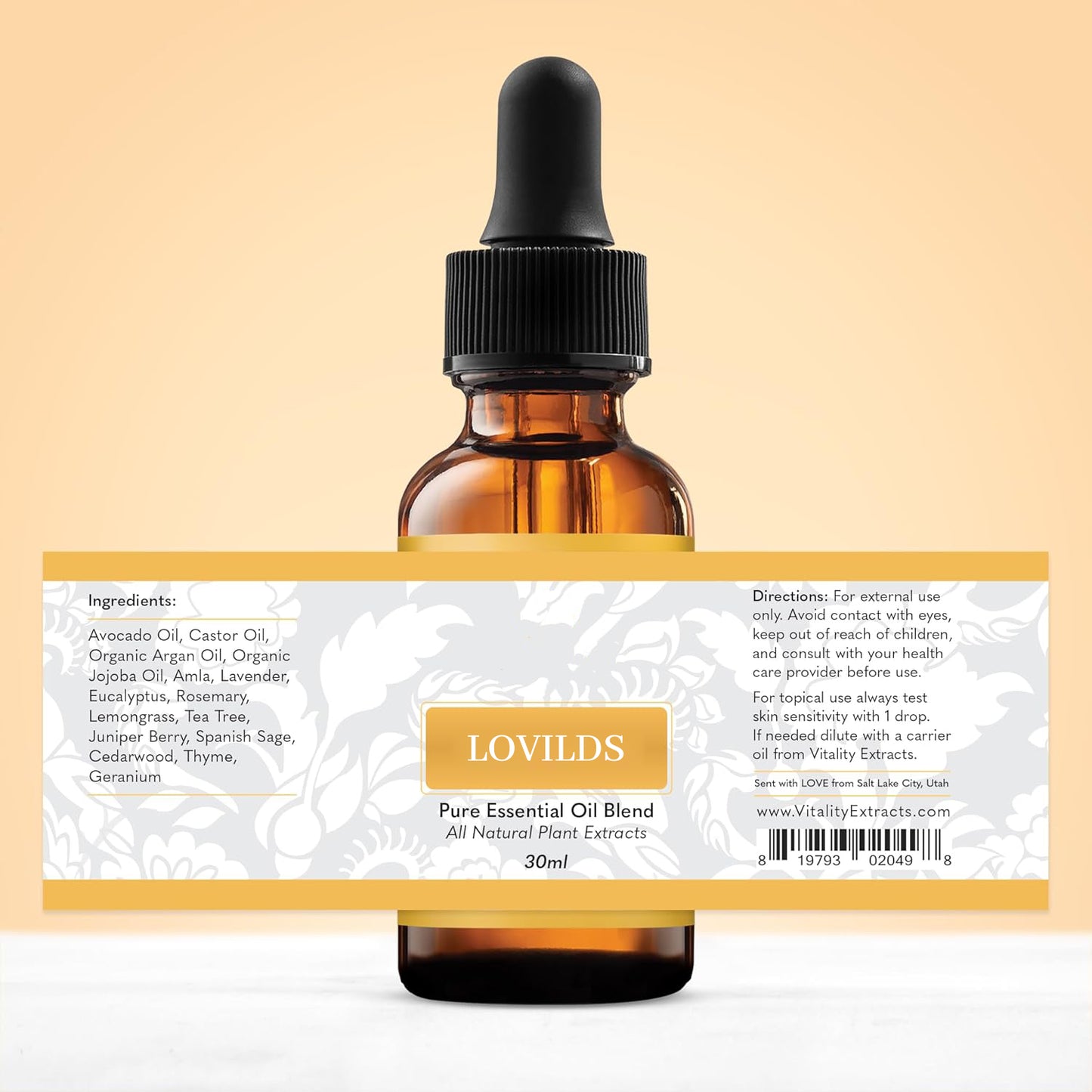 LOVILDS™ Natural Hair Growth Serum - 100% Pure Essential Oils