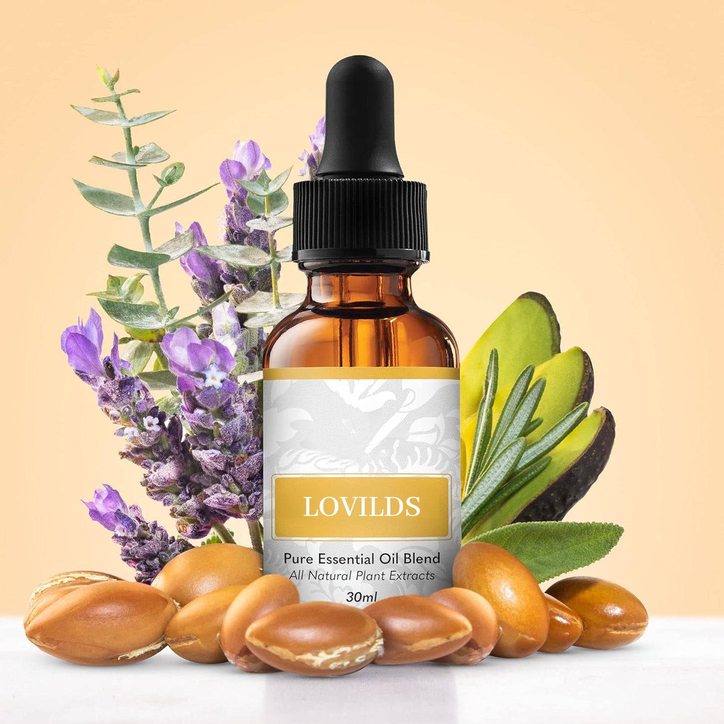 LOVILDS™ Natural Hair Growth Serum - 100% Pure Essential Oils