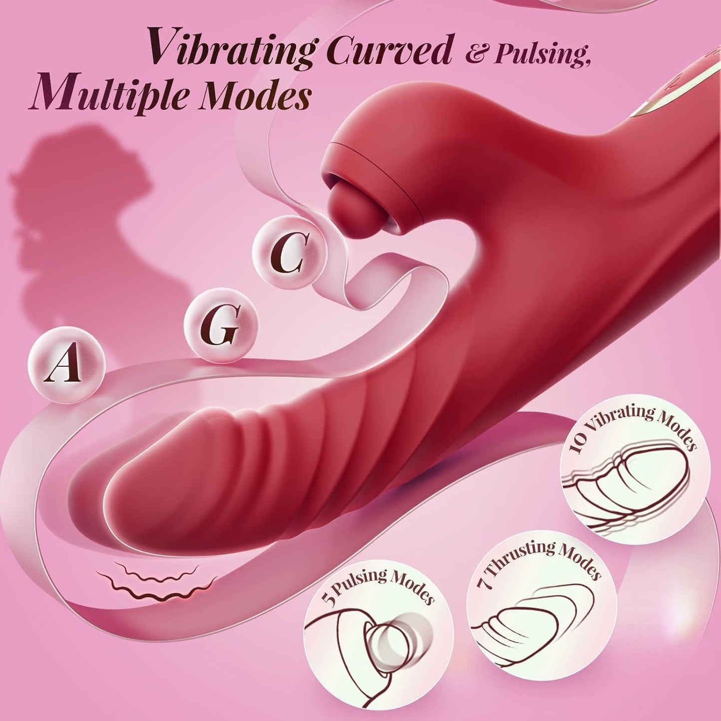 💥Remote control of love 💞 APP control 10 vibrations and 7 swing modes - G Spot Clitoral Vibrators