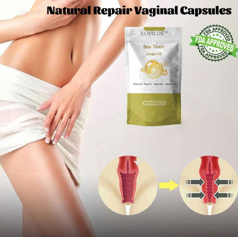 LOVILDS™ NEW UPGRADE Bee Toxin Ginger Oil Natural Repair LoseWeight Capsules