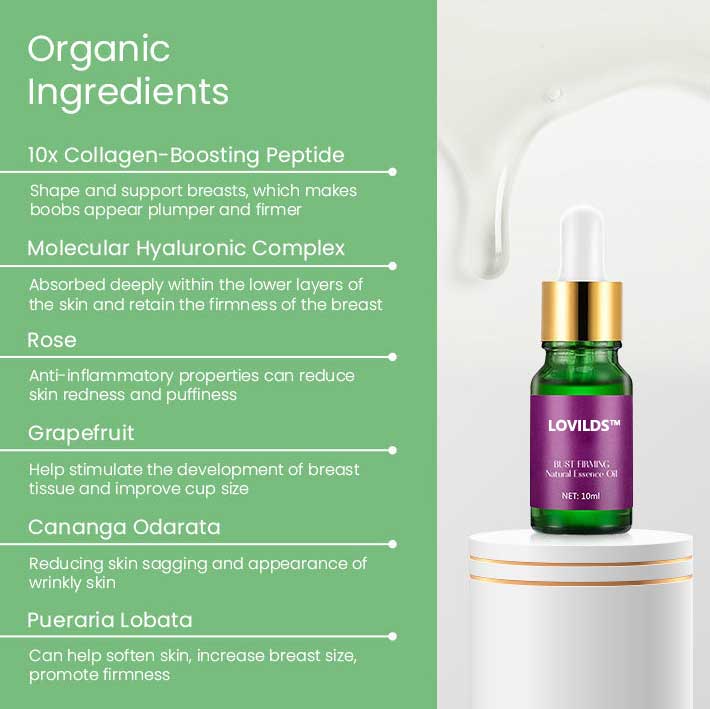 LOVILDS™ Bust Firming Natural Essence Oil （Limited Time Discount 🔥 Last Day)